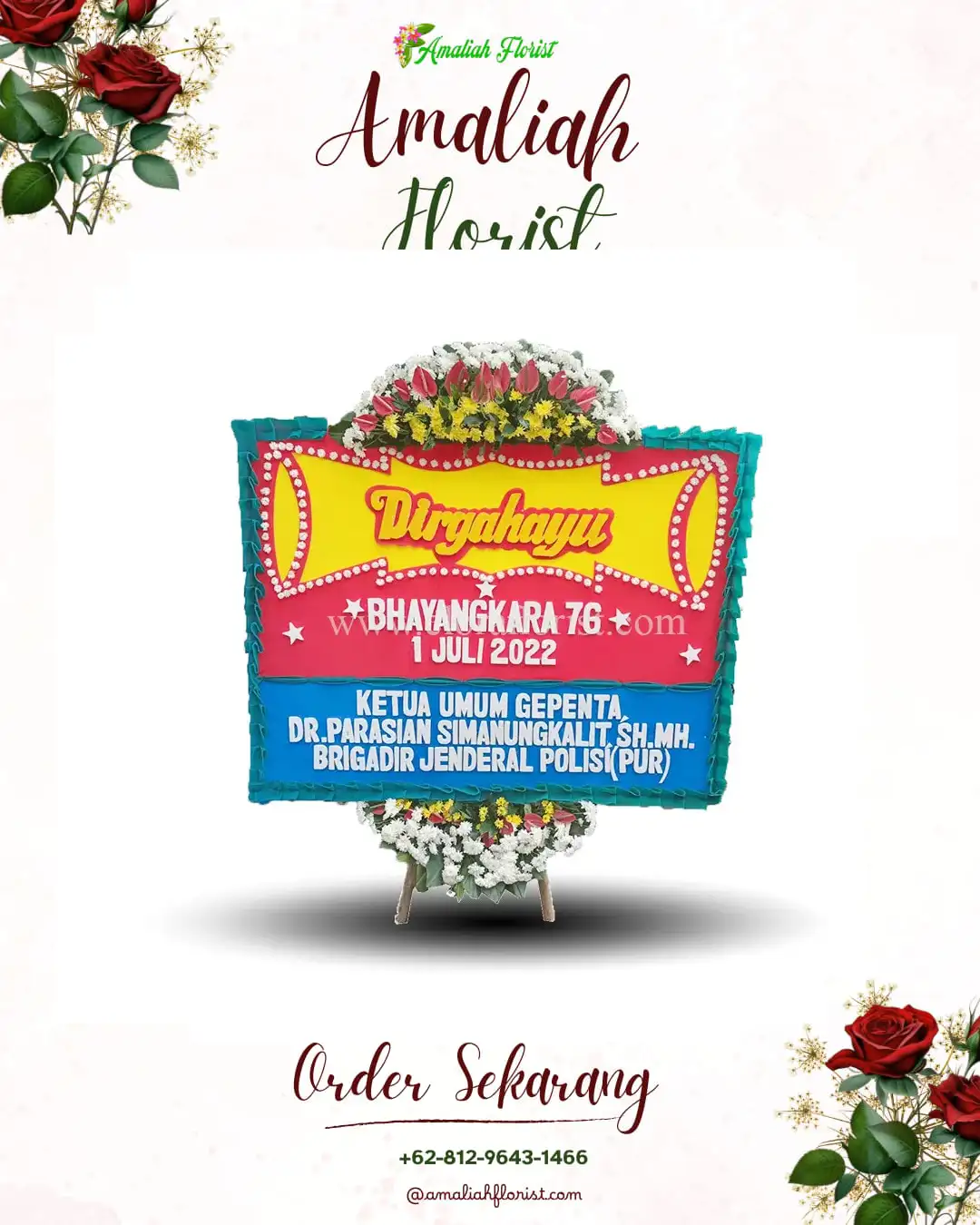 Papan Bunga HUT Ulang Tahun Timor Tengah Utara